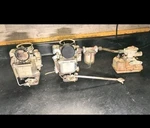 1949 Cadillac Carter Carburetors (2) & Vintage Stewart Warner Electric Fuel Pump. Fixed Price $245.00.