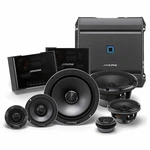 Alpine HDZ-653 6.5" Hi-res 3-WAY Component Speakers + S-A32F 320W Amplifier. Fixed Price $1199.96.