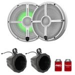 Wet Sounds RECON8-XWW-RGB 8",SSV US2-C8U-175 Black Speaker Pod With 1.75" Clamps. Fixed Price $739.97.