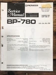Pioneer BP-780 Equalizer Service Manual *original*. Fixed Price $14.97.