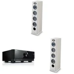 Focal Vestia NO3 Light Wood Speakers (2X) With RX-V6ABL Av Receiver Bundle. Fixed Price $2939.99.