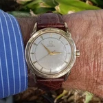 Omega Automatic Bumper 1948 14KGF & Ss 351 3/8 Dia 34.925 Mm. Fixed Price $740.00.