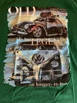 Vw Bug And Bus Green Vintage Graphic Retro Tshirt German Xl. Fixed Price $8.99.