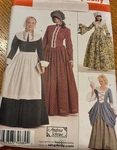 Simplicity 3723 Pilgrim Pioneer Victorian Dress Costume Sewing Pattern Sz 6-12. Fixed Price $8.99.
