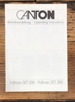Canton Pullman Set 200 300 Speaker Owners / User Manual *original*. Fixed Price $19.97.