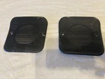 Mopar E-body 1970-1971 Cuda Challenger 3 Speaker Dash Grille Covers Black Oem. Fixed Price $375.00.