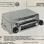 1956 Motorola Car Radio CTM6 Service Wire Schematic Repair Manual Sam Vintage. Fixed Price $9.99.