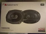 Nakamichi 6X9" 3 Way Coaxial Speakers 260 Watts Max Power 4 Ohm NM-NSE6918 Pair. Fixed Price $60.00.