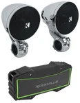 Pair Kicker 47PSM32 3" Motorcycle/atv Handlebar Speakers + Bluetooth. Fixed Price $203.95.