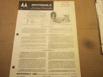 1958 Ford Thunderbird Motorola Radio Service Manual 84MS FEV-18805-F. Fixed Price $8.00.