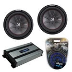 Kicker (2) 43CWR102 10" Compr Series 400W Subwoofer & HA-A800.1 Amp. Fixed Price $380.99.