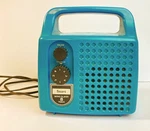 Vintage Sears Roebuck 8 Track Mono Player Turquoise Blue Model 223.21010600. Fixed Price $134.99.