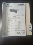 Sony XR-1890 Service Manual Original Repair Book Fm/am Cassette Car Stereo. Fixed Price $49.99.