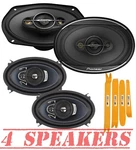 Pioneer 450W 46X9" Rear & 210W 4X6" Front Speakers For 1997-2005 Chevy Malibu. Fixed Price $155.99.