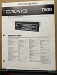 Original Craig Service Manual For Model Car Radio Tape Players Select One. Fixed Price $9.48.