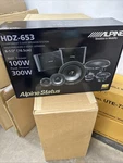 Alpine HDZ-653 6.5 Inch 3-WAY Component Speaker System Brand New Sealed. Fixed Price $900.00.