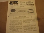 1961 Chrysler Bendix Pushbutton Radio Service Manual R13BC. Fixed Price $11.00.