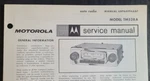 Vintage 1968 Motorola Auto Radio Service Data Manual Model TM528A #68P64994A87. Fixed Price $6.50.