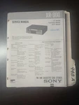 Sony XR-900 Service Manual Original Repair Book Fm/am Cassette Car Stereo. Fixed Price $49.99.