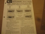 1966 Chevy Ii, Corvair, Chevelle, Bendix Radio Service Manual. Fixed Price $9.00.