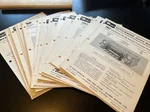 Large Lot (21) Of 1967 Bendix Auto Radio Service Manuals - Chevy, Volvo, Sunbeam. Fixed Price $70.00.