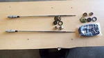 1963 64 Chevrolet Impala Pair Right & Left Rear Radio Antenna W/cable Extra Long. Fixed Price $179.95.