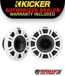 Kicker 48KMXL84 8" 2-WAY Marine Speakers With Grilles 250W Rms Weather-resistant. Fixed Price $764.96.