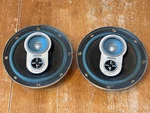 Rare Audiovox TRYVOX-25 Pair Car 6'' Speakers 3-WAY. Fixed Price $60.00.