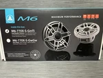 Jl Audio M6-770X-S-GMTI 7.7" 2-WAY Marine Coaxial Speakers Titanium Sport Grille. Fixed Price $749.99.