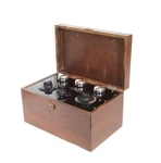 1924 Mercury 1A3 Reflex Radio Receiver W/exposed Tubes & Teak Cabinet * Works. Fixed Price $500.00.