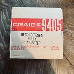 Vintage Nos Craig Car Stereo Speakers 9405 Made Japan. Fixed Price $39.00.