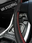 Fits Datsun 260Z 1974-1978 Black Leather Steering Wheel Cover Red Double Stitch. Fixed Price $56.02.