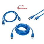 Usb 3.0 Extension Cable Blue Am To Af Super Speed Cord 3-15FT Multi-pack Lot. Fixed Price $316.19.