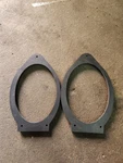 Custom Chevy Gmc Cadillac 2014-2026 6X9" Front Door Speaker Midrange Adapters. Fixed Price $54.99.
