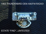 1965 Ford Thunderbird Oem Am-fm Radio Knobs Bezel Speaker. Fixed Price $227.00.