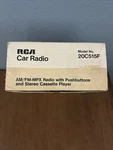 Vintage Rca Car Radio Model 20C515F Am/fm W/ Cassette Japan 1970'S New. Fixed Price $179.00.