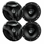 4) Jvc CS-DF620 6.5" 2-WAY Coaxial Car Audio Speakers. Fixed Price $77.98.