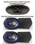 1968-1970 Ford Fairlane Dash Replacement Speaker + 6X9'S Stereo Radio. Fixed Price $199.00.