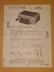 57 Chevy Motorola Radio Photofact Folder Model CTM7X Parts List Schematic Etc.. Fixed Price $7.00.