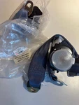 1985-1989 Mustang Rear Seat Belt Set Regatta Blue Repro Npd M-61168-1C. Fixed Price $45.00.