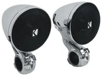(2) Kicker 47PSM32 3" 100W Motorcycle/atv Handlebar Speakers In Chrome. Fixed Price $169.96.