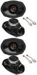 2 Pair Infinity REF697F 6" X 9", Speakers & Wiring Harness For Dodge Ram. Fixed Price $209.99.