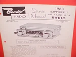 1963 Volkswagen Karmann Ghia Beetle Sapphire Bendix Am Radio Service Manual. Fixed Price $31.99.