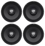 4) Rockville RM104PRO 10" 2400 Watt 4-OHM Spl Car Midrange Mid-bass Speakers. Fixed Price $184.80.