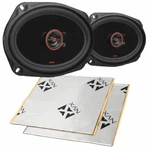 Cerwin Vega H7692 6X9" 2-WAY Coaxial Car Speakers + Sound Damping. Fixed Price $94.98.