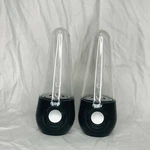 Set Of 2 Naxa 8.5" Dancing Water Speakers Bluetooth Wireless Led Lights Black. Fixed Price $67.99.