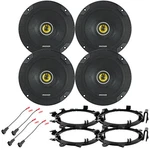 4X Kicker 46CSC654 6.5" 2-WAY Car Audio Speakers, Adapters, Wire Harness. Fixed Price $186.99.