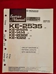 Vintage Late 1980S Pioneer Original Service Manual For KE-2535/2424/1414/2022. Fixed Price $11.00.