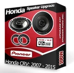 Honda Cr-v Front Door Speakers Pioneer 6.5" Car + Adaptor Pods 300W. Fixed Price $88.09.