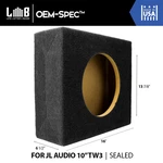 Sealed Mdf Box Enclosure For Single Jl Audio 10TW3 Shallow-mount Subwoofer. Fixed Price $139.99.